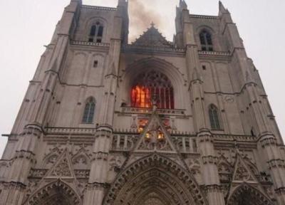 نابودی کامل یکی از میراث تاریخی فرانسه در آتش سوزی کلیسای نانت