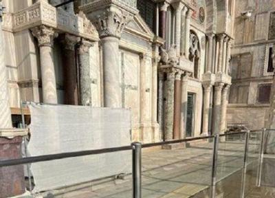 ونیز برای محافظت از کلیسای سینت مارکو در برابر سیل در اطراف آن حصاری شیشه ای قرار داد