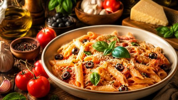 طرز تهیه پاستا پنه؛ آموزش پاستای ایتالیایی کرمی و خوش طعم